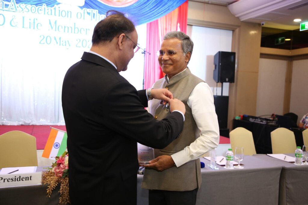 I had the honor of attending the esteemed Annual General Meeting (AGM-10) of the Indian Association of Thailand (IAT), a time-honored and revered organization in Thailand, on Saturday, May 20, 2023 at the Hotel Lotus Sukhumvit, Bangkok.
It is with great gratitude that I accept the esteemed recognition of IAT life members, bestowed upon me on this remarkable occasion. The felicitation was graciously presented by the Ambassador of India to Thailand, H.E. Nagesh Singh Ji, adding to the significance of this moment, delivering a captivating address to the Indian Diaspora in attendance.